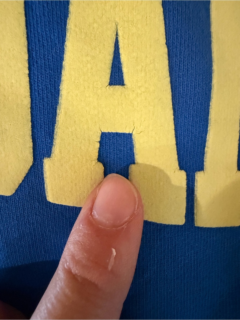 Daily Drills Royal Blue Crewneck Sweatshirt with Yellow Logo - Picture 7 of 7